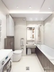 Bir otaqlı vanna otağı dizaynı