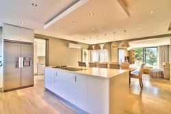 Fashionable ceilings in the kitchen photo