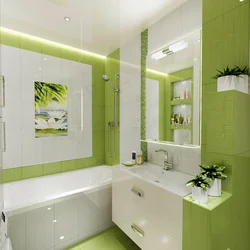 Gray green bathroom design