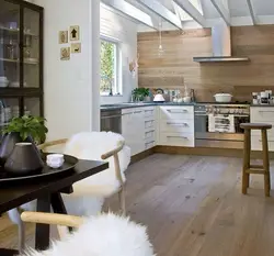 Kitchen design with heated floors