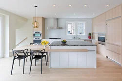 Kitchen design with heated floors