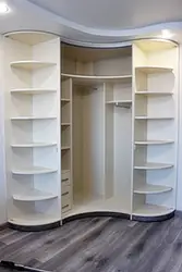 Photo of corner wardrobes in the bedroom interior