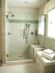 Bathroom design with homemade shower