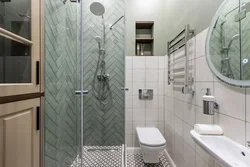 Bathroom design with homemade shower
