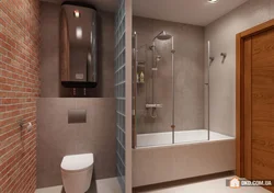 Bathroom design with toilet partition