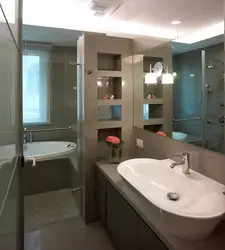 Bathroom design with toilet partition