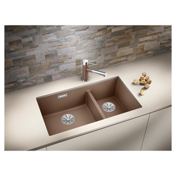 Photo of kitchen sinks made of artificial stone in the interior photo