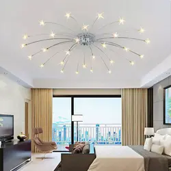 Ceiling In The Living Room Without A Chandelier Photo