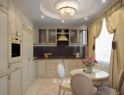 Kitchen interior of a three-room apartment