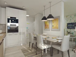 Kitchen interior of a three-room apartment