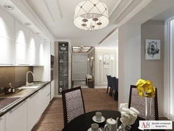 Kitchen interior of a three-room apartment