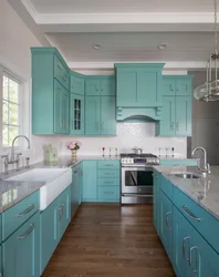 Photo of kitchens sea wave design