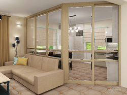 How to separate the kitchen from the living room photo studio