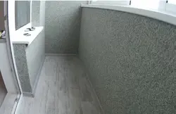 Отделка лоджии штукатуркой фото