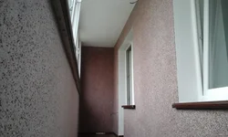 Аздабленне лоджыі тынкоўкай фота
