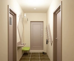 Hallway in a 2-room Khrushchev building, narrow corridor photo