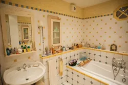 Сталинка ванна бөлмесінің интерьері