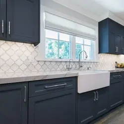 Kitchen design blue apron