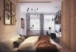 Apartment design 40 sq m 2 rooms