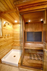 Kiçik Vanna Otağı Fotoşəkilində Sauna