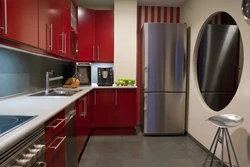 Refrigerator color in kitchen interior