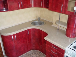 Ошхона Бо Тарҳи Акс Countertop Кунҷи