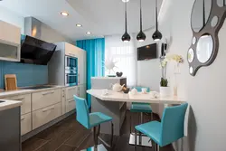 Kitchen interior with accent