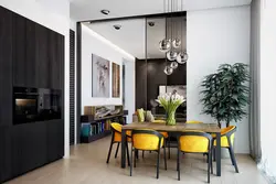 Kitchen interior with accent