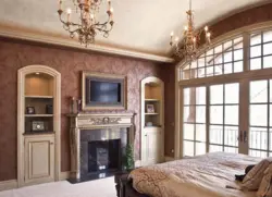 TV In The Living Room Interior In A Classic Style