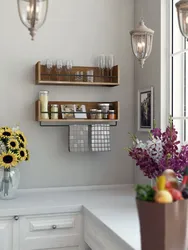 Kitchen shelves for a small kitchen photo