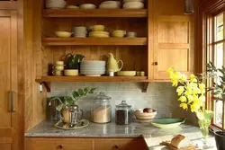 Kitchen shelves for a small kitchen photo