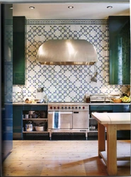 Photo style of tiles in the kitchen