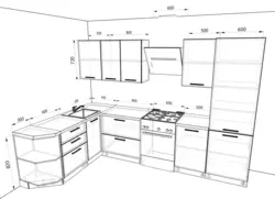 Kitchen Design Straight With Angle