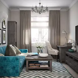 Small gray living room design