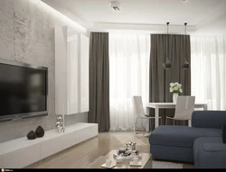Small gray living room design