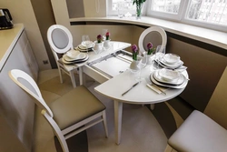 Round interior for a small kitchen