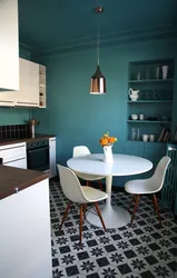 Round interior for a small kitchen