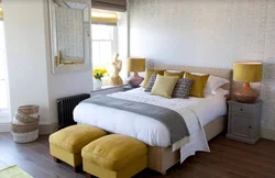 Mustard bedroom photo