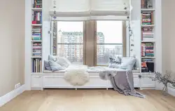 Window sill in the bedroom photo