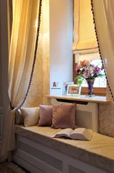 Window sill in the bedroom photo