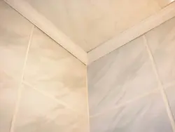Ceiling skirting boards in the bathroom photo
