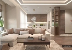 Living room 23 m design