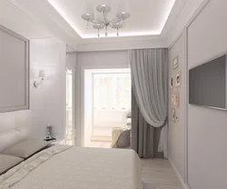 Bedroom Design With Balcony Door And Window