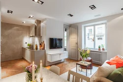 Yashash xonasi 34 m² dizayn fotosurati