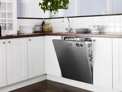 Dishwasher not built-in in the kitchen interior photo