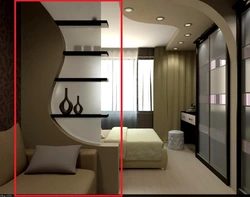 Separated bedroom design photo