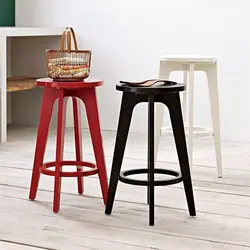 Stool in the kitchen interior