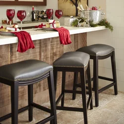 Stool in the kitchen interior