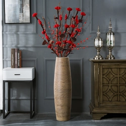 Floor vase in the hallway interior