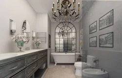 Bath design in modern classic style